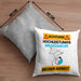Breakdancer Kissen mit Füllung 40x40 Geschenk Lustiger Spruch Geschenkidee für Breakdancer Achtung Hochleistungs Breakdancer Bei Der Arbeit (Grau) Grau Trendation