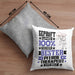 Pferdetherapeut Geschenk Lustiger Spruch für Pferdetherapeut Geschenkidee Bester Pferdetherapeut Der WeltKissen mit Füllung 40x40 (Grau) Grau Trendation