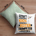 Trompeter Geschenk Lustiger Spruch für Trompeter Geschenkidee Bester Trompeter Der WeltKissen mit Füllung 40x40 (Grau) Grün Trendation