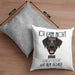Labrador Besitzer Kissen mit Füllung 40x40 Geschenk Lustiger Spruch Geschenkidee Ich Kann Nicht Mein Labrador Hat Nein Gesagt (Grau) Grau Trendation