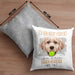 Golden Retriever Besitzer Kissen mit Füllung 40x40 Geschenk Lustiger Spruch Geschenkidee Besitzerin Ich Bin Nicht toll Aber Mein Golden Retriever Ist Es (Grau) Grau Trendation
