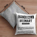 Handball Torwart Geschenk Kissen mit Füllung 40x40 Geschenkidee Handball-Spieler Handballspielerin Mädchen Jungs (Grau) Grau Trendation