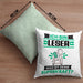 Leser Kissen mit Füllung 40x40 Geschenk für Leser Geburtstag Lustiger Spruch Was Ist Deine Superkraft (Grau) Grün Trendation