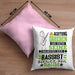 Bassist Geschenk Kissen mit Füllung 40x40 Lustiger Spruch Erheben Sie Sich Der Bassist Betritt den Raum (Grau) Rosa Trendation