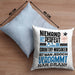 Country-Musiker Geschenk Kissen mit Füllung 40x40 Lustige Geschenkidee für Country-Musiker Geburtstag Niemand Ist Perfekt Aber Als Country-Musiker Ist Man Nah Dran (Grau) Blau Trendation