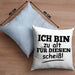 Lustige Kissen mit Füllung 40x40 mit Spruch "Ich Bin Zu Alt Für Diesen Scheiß" Lustige Geschenkidee (Grau) Blau Trendation