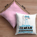 Filmfan Geschenk Kissen mit Füllung 40x40 Ich Bin Filmfan Aber Sag Doch Einfach Superheld Lustige Geschenkdiee für Filmfan (Grau) Rosa Trendation