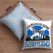 Kissen mit Füllung 40x40 Schottland Urlaub Geschenk für Schottland Fans Ich Brauche Keine Therapie (Grau) Blau Trendation
