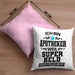 Apotheker Kissen mit Füllung 40x40 Geschenk Bester Apotheker Pharmazeut Arzneikundiger Spruch Lustig (Grau) Rosa Trendation