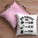 Baustelle Kissen mit Füllung 40x40 Geschenk Der Perfekte Tag Bauarbeiter Geschenkidee für Männer Baggerfahrer Bagger Baggerführer (Grau) Rosa Trendation