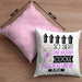 Busenfreundin Geschenk Kissen mit Füllung 40x40 Lustig Geschenkidee für Busenfreundin Geburtstag So Sieht Eine Richtig Coole Busenfreundin Aus Frauen Spruch (Grau) Rosa Trendation