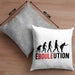 Boule Kissen mit Füllung 40x40 Geschenk Ebouleution Pétanque Boule-Spieler Geschenkidee Spruch (Grau) Grau Trendation