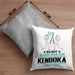 Kendoka Geschenk Kissen mit Füllung 40x40 So Gut Kann Nur Ein Kendoka Aussehen Geschenkidee (Grau) Grau Trendation