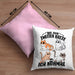 Katzen-Liebhaberin Kissen mit Füllung 40x40 Geschenk Katzenmama Bis Zur 2. Katze War Ich Normal (Grau) Rosa Trendation