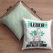 Leser Kissen mit Füllung 40x40 Geschenk für Leser Der Mann Der Alles Kann Geschenkidee zum Geburtstag (Grau) Grün Trendation