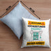 Aquarist Kissen mit Füllung 40x40 Geschenk Lustiger Spruch Geschenkidee für Aquarist Achtung Hochleistungs Aquarist Bei Der Arbeit (Grau) Blau Trendation