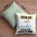 Segler Kissen mit Füllung 40x40 Geschenk für Segler Der Mann Der Alles Kann Geschenkidee zum Geburtstag (Grau) Grün Trendation
