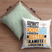 Kanute Geschenk Lustiger Spruch für Kanute Geschenkidee Bester Kanute Der WeltKissen mit Füllung 40x40 (Grau) Grün Trendation
