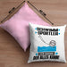 Schwimmsportler Kissen mit Füllung 40x40 Geschenk für Schwimmsportler Der Mann Der Alles Kann Geschenkidee zum Geburtstag (Grau) Rosa Trendation