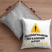 Lustige Kissen mit Füllung 40x40 "Hausaufgaben gefährden meine Gesundheit" Geschenk für Schüler (Grau) Grau Trendation