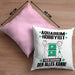 Aquarium-Hobbyist Kissen mit Füllung 40x40 Geschenk für Aquarium-Hobbyist Der Mann Der Alles Kann Geschenkidee zum Geburtstag (Grau) Rosa Trendation