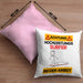 Surfer Kissen mit Füllung 40x40 Geschenk Lustiger Spruch Geschenkidee für Surfer Achtung Hochleistungs Surfer Bei Der Arbeit (Grau) Rosa Trendation
