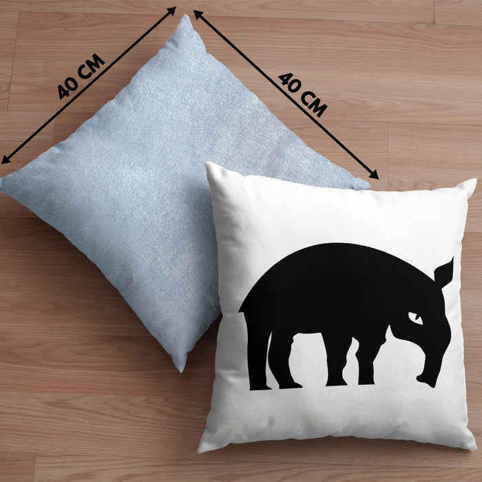 Lustige Ameisenbär Kissen mit Füllung 40x40 (Grau) Blau Trendation