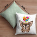Chihuhahua Mama Besitzer Kissen mit Füllung 40x40 Geschenkidee Frauchen Herrchen Herz (Grau) Grün Trendation