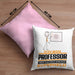 Professor Geschenk Kissen mit Füllung 40x40 Ich Bin Professor Aber Sag Doch Einfach Superheld Lustige Geschenkdiee für Professor (Grau) Rosa Trendation