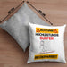 Surfer Kissen mit Füllung 40x40 Geschenk Lustiger Spruch Geschenkidee für Surfer Achtung Hochleistungs Surfer Bei Der Arbeit (Grau) Grau Trendation