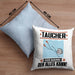 Taucher Kissen mit Füllung 40x40 Geschenk für Taucher Der Mann Der Alles Kann Geschenkidee zum Geburtstag (Grau) Blau Trendation