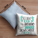 Snowboarder Kissen mit Füllung 40x40 Geschenk So Sieht Ein Richtig Cooler Snowboarder Aus Geschenkidee Spruch Lustig (Grau) Blau Trendation