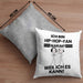 Hip-Hop-Fan Geschenk Kissen mit Füllung 40x40 Lustiger Spruch Ich Bin Hip-Hop-Fan Warum Weil Ich Es Kann Geschenkidee Bester Hip-Hop-Fan Geburtstag (Grau) Grau Trendation