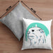 Otter Kissen mit Füllung 40x40 Geschenk Natur Otter-Liebhaber Geschenkidee Geburtstag (Grau) Grau Trendation