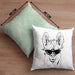 Llama Alpaka Kissen mit Füllung 40x40 Geschenk Lama Geschenkidee für Lama-Fans (Grau) Grün Trendation