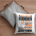 Geocacher Geschenk Kaffee-Kissen mit Füllung 40x40 Geschenkidee für Geocacher Ich Bin Geocacher Ich Kann Es Dir Erklären Jedoch Nicht Für Dich Verstehen Spruch Lustig (Grau) Grau Trendation