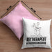 Reittherapeut Geschenk Kissen mit Füllung 40x40 Ich Bin Reittherapeut Aber Sag Doch Einfach Superheld Lustige Geschenkdiee für Reittherapeut (Grau) Rosa Trendation