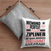 Zipliner Geschenk Kissen mit Füllung 40x40 Lustige Geschenkidee für Zipliner Geburtstag Niemand Ist Perfekt Aber Als Zipliner Ist Man Nah Dran (Grau) Grau Trendation