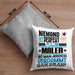 Maler Geschenk Kissen mit Füllung 40x40 Lustige Geschenkidee für Maler Geburtstag Niemand Ist Perfekt Aber Als Maler Ist Man Nah Dran (Grau) Grau Trendation