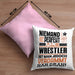 Wrestler Geschenk Kissen mit Füllung 40x40 Lustige Geschenkidee für Wrestler Geburtstag Niemand Ist Perfekt Aber Als Wrestler Ist Man Nah Dran (Grau) Rosa Trendation