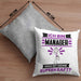 Manager Kissen mit Füllung 40x40 Geschenk für Manager Geburtstag Lustiger Spruch Was Ist Deine Superkraft (Grau) Grau Trendation