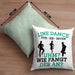 Lustige Line Dance Kissen mit Füllung 40x40 - Tolles Geschenk für Line Dance Enthusiasten (Grau) Grün Trendation