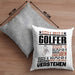 Golfer Geschenk Kaffee-Kissen mit Füllung 40x40 Geschenkidee für Golfer Ich Bin Golfer Ich Kann Es Dir Erklären Jedoch Nicht Für Dich Verstehen Spruch Lustig (Grau) Grau Trendation