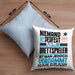 Brettspieler Geschenk Kissen mit Füllung 40x40 Lustige Geschenkidee für Brettspieler Geburtstag Niemand Ist Perfekt Aber Als Brettspieler Ist Man Nah Dran (Grau) Blau Trendation