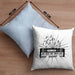 Keyboard Spieler Kissen mit Füllung 40x40 Geschenk für Keyboarder Musiker Band Geschenkidee (Grau) Blau Trendation