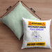 Polo-Spieler Kissen mit Füllung 40x40 Geschenk Lustiger Spruch Geschenkidee für Polo-Spieler Achtung Hochleistungs Polo-Spieler Bei Der Arbeit (Grau) Grün Trendation