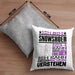 Snowshoer Geschenk Kaffee-Kissen mit Füllung 40x40 Geschenkidee für Snowshoer Ich Bin Snowshoer Ich Kann Es Dir Erklären Jedoch Nicht Für Dich Verstehen Spruch Lustig (Grau) Grau Trendation