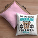 Chihuhahua Besitzer Kissen mit Füllung 40x40 Geschenk Das Ist Chihuhahua Glitzer Hundehaare Geschenkidee Frauchen Herrchen (Grau) Rosa Trendation