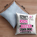 Zoologe Geschenk Lustiger Spruch für Zoologe Geschenkidee Bester Zoologe Der WeltKissen mit Füllung 40x40 (Grau) Blau Trendation
