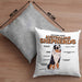 Lustige Kissen mit Füllung 40x40 für Australian Shepherd Liebhaber Geschenkidee (Grau) Grau Trendation